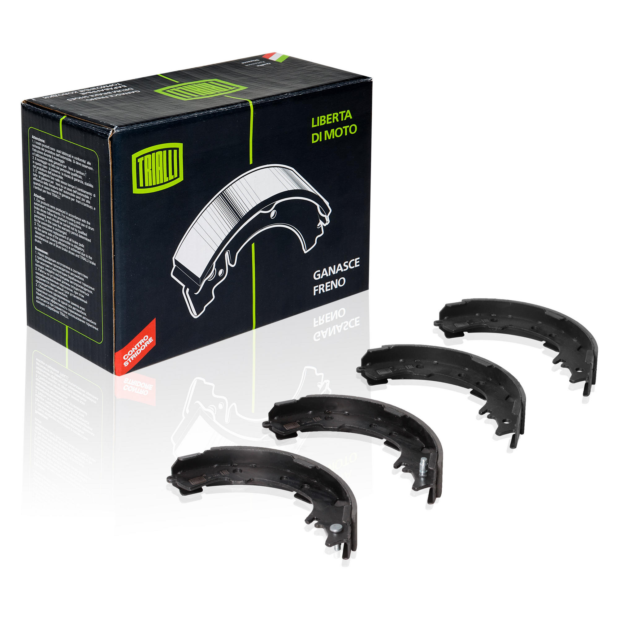 

Колодки торм. для ам Toyota Ipsum (96-) барабан. 228x42 для Sumitomo (GF 1912) TRIALLI