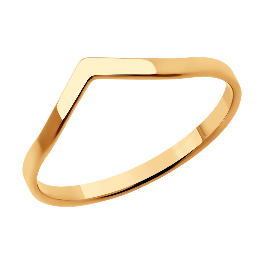 Кольцо из красного золота р. 13,5 SOKOLOV 018897