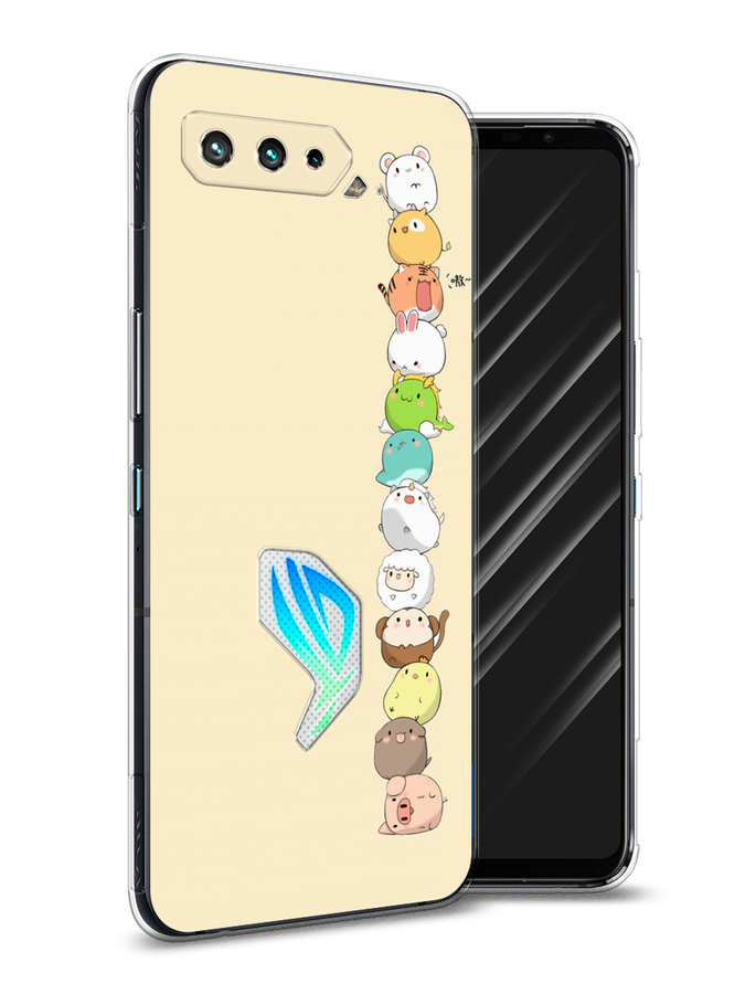 

Чехол Awog на Asus ROG Phone 5S "Питомцы Чиби", Желтый, 44550-2