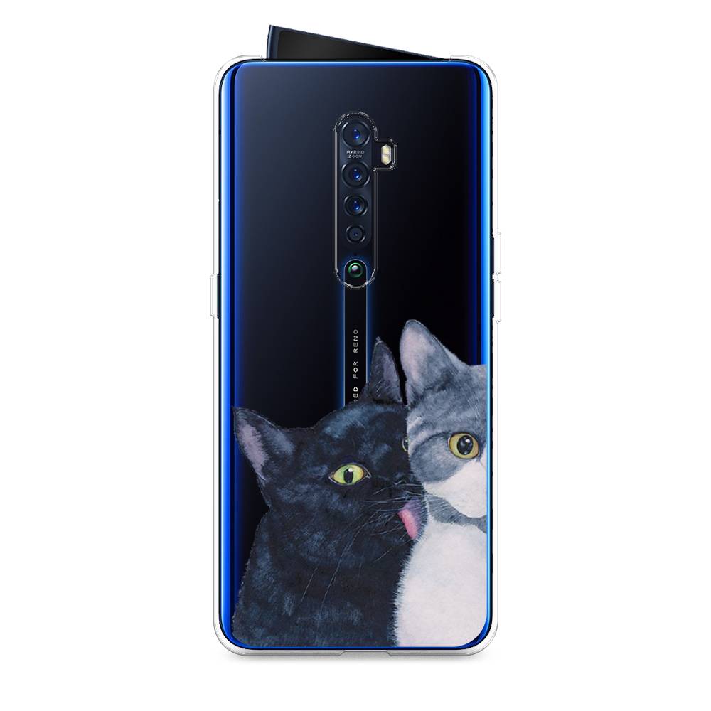 

Чехол Awog на Oppo Reno 2 "Кошачья любовь", Разноцветный, 253550-1