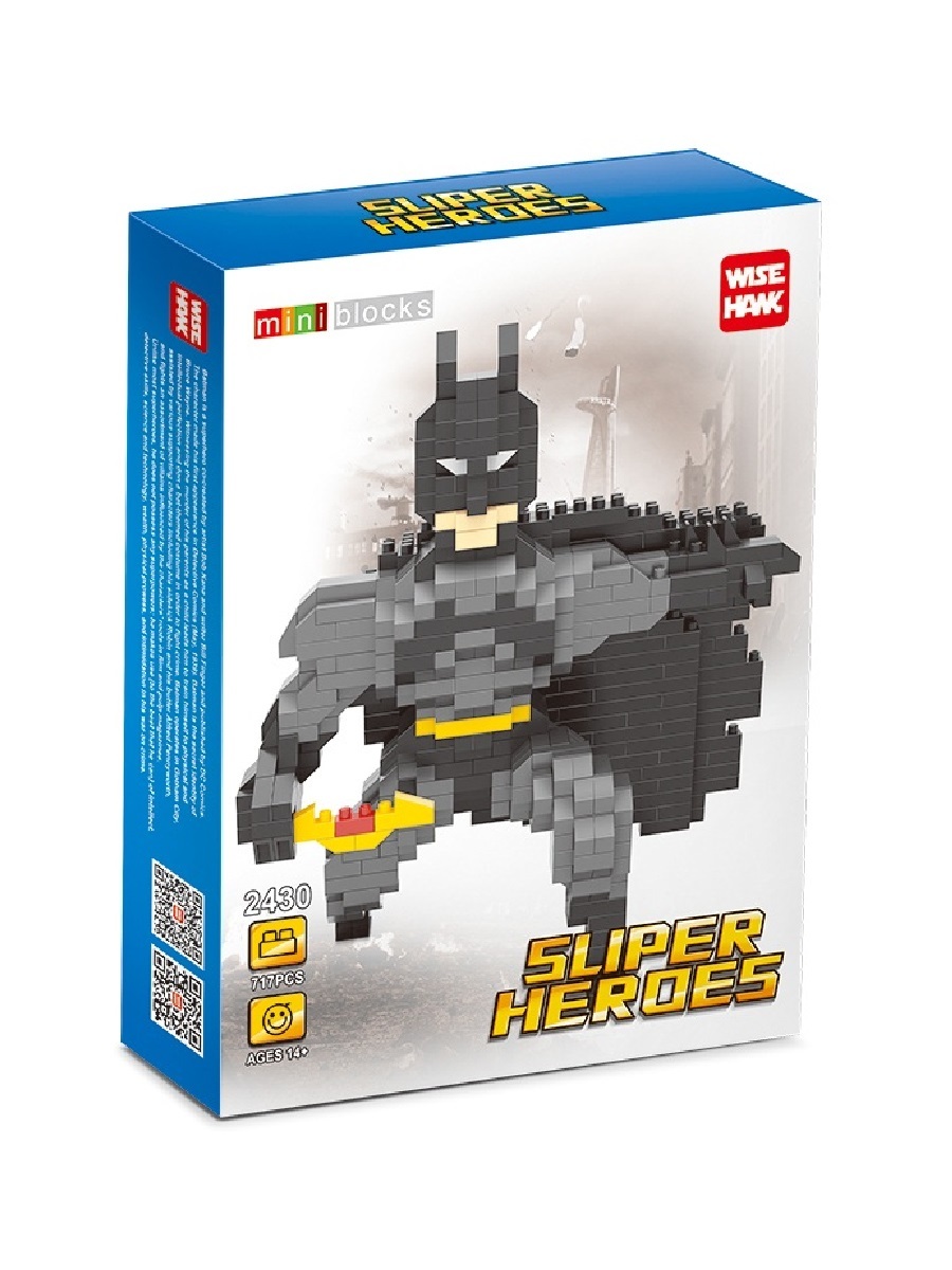 фото Конструктор wisehawk batman sliper heroes, 717 деталей, no. 2430, 110509