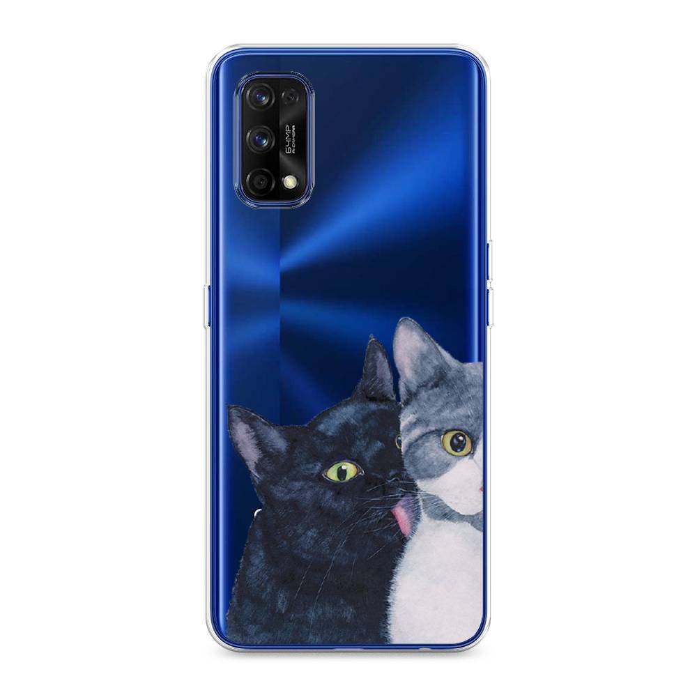 

Чехол Awog на Realme 7 Pro "Кошачья любовь", Разноцветный, 254050-1