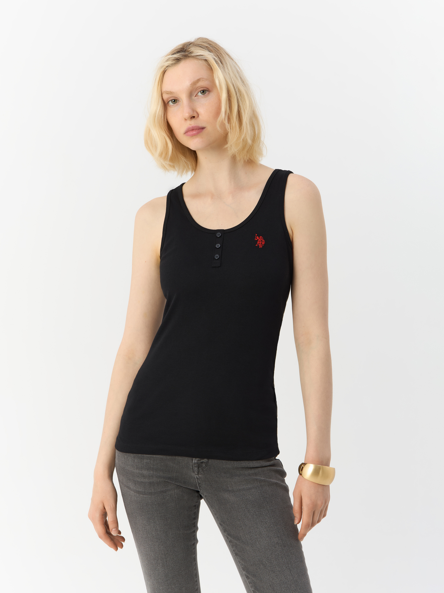 

Майка женская U.S. POLO Assn. G082GL0110GEDDA21 черная XS, Черный, G082GL0110GEDDA21