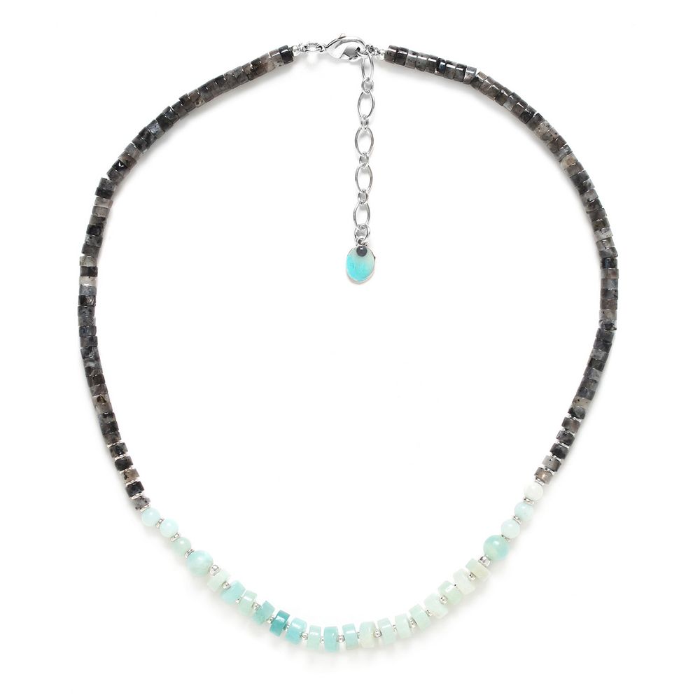 

Колье из бижутерного сплава с амазонитом 46 см Nature Bijoux NB23.1-15-42663, NB23.1-15-42663