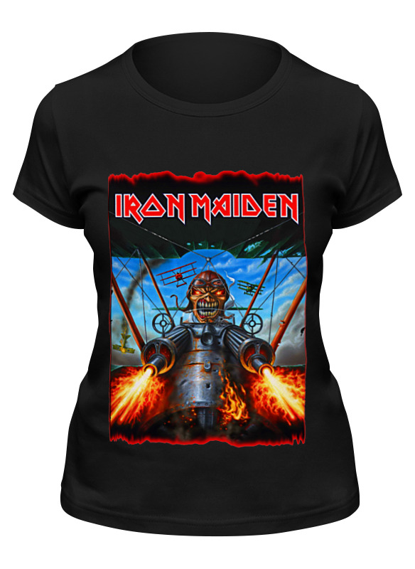 

Футболка женская Printio Iron maiden band черная XL, Черный, Iron maiden band