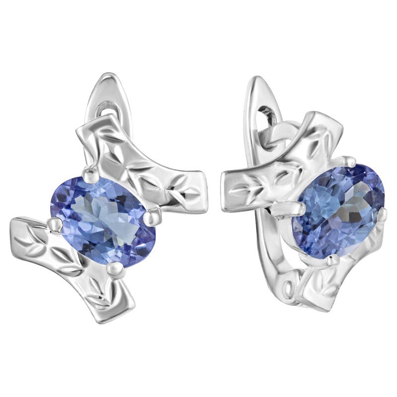 

Серьги из серебра с танзанитом LAZURIT-ONLINE 8536WR, 8536WR