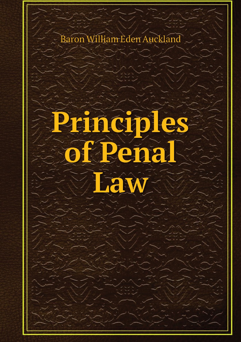 

Principles of Penal Law