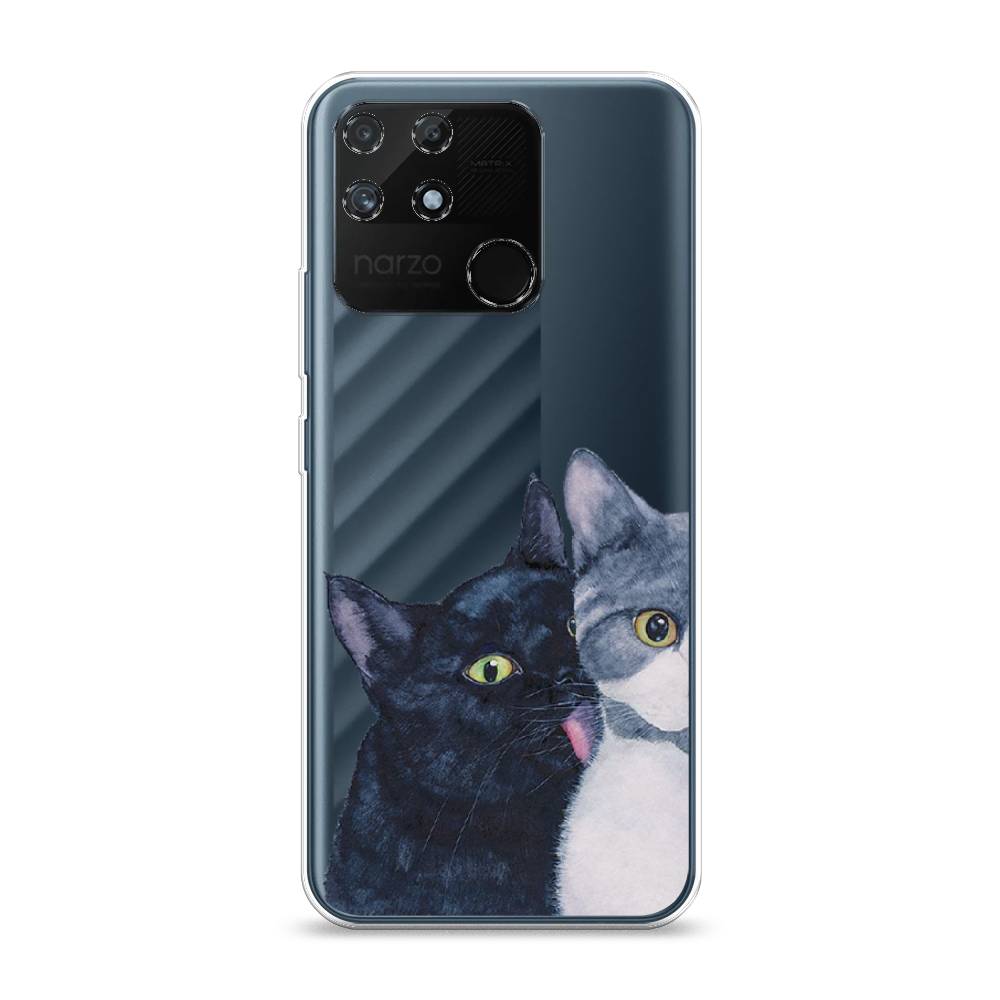 

Чехол Awog на Realme Narzo 50A "Кошачья любовь", Разноцветный, 258450-1
