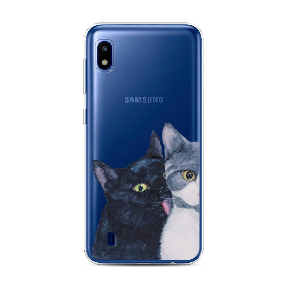 

Чехол Awog на Samsung Galaxy A10 "Кошачья любовь", Разноцветный, 27950-1