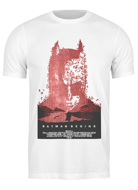 

Футболка мужская Printio Batman begins белая XL, Белый, Batman begins