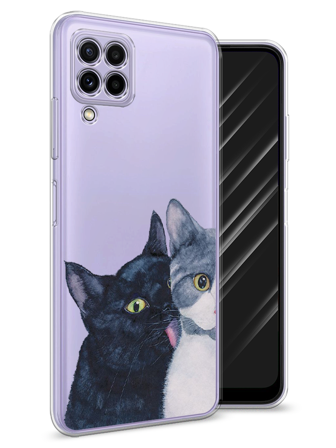 

Чехол Awog на Samsung Galaxy A22 / Самсунг A22 "Кошачья любовь", Разноцветный, 2103150-1