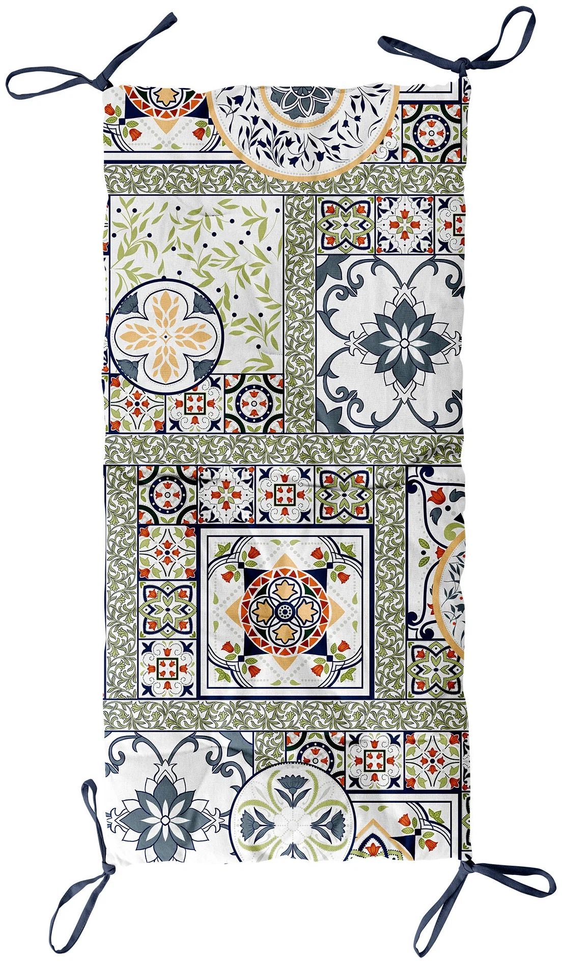 

Подушка на скамью 45х100 "Mia Cara" рис 30363-1 Азулежу, Разноцветный, Mia Cara