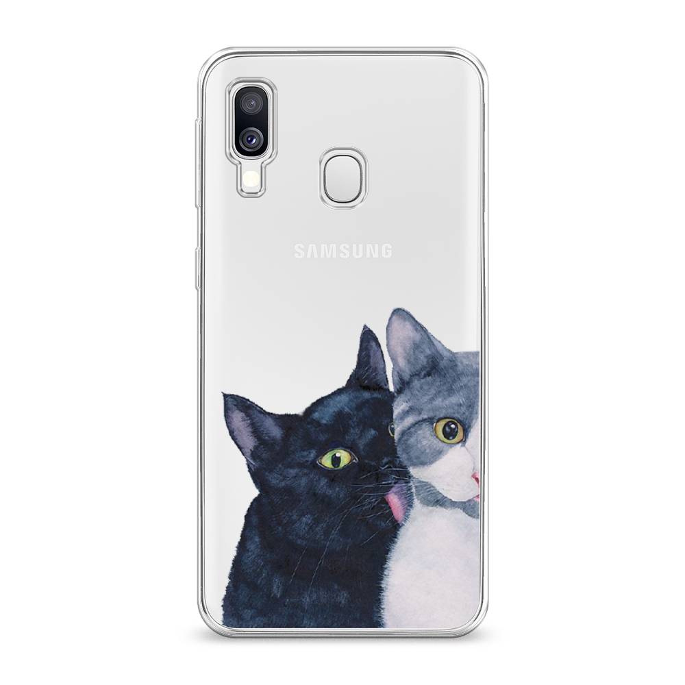 

Чехол Awog на Samsung Galaxy A40 "Кошачья любовь", Разноцветный, 28050-1