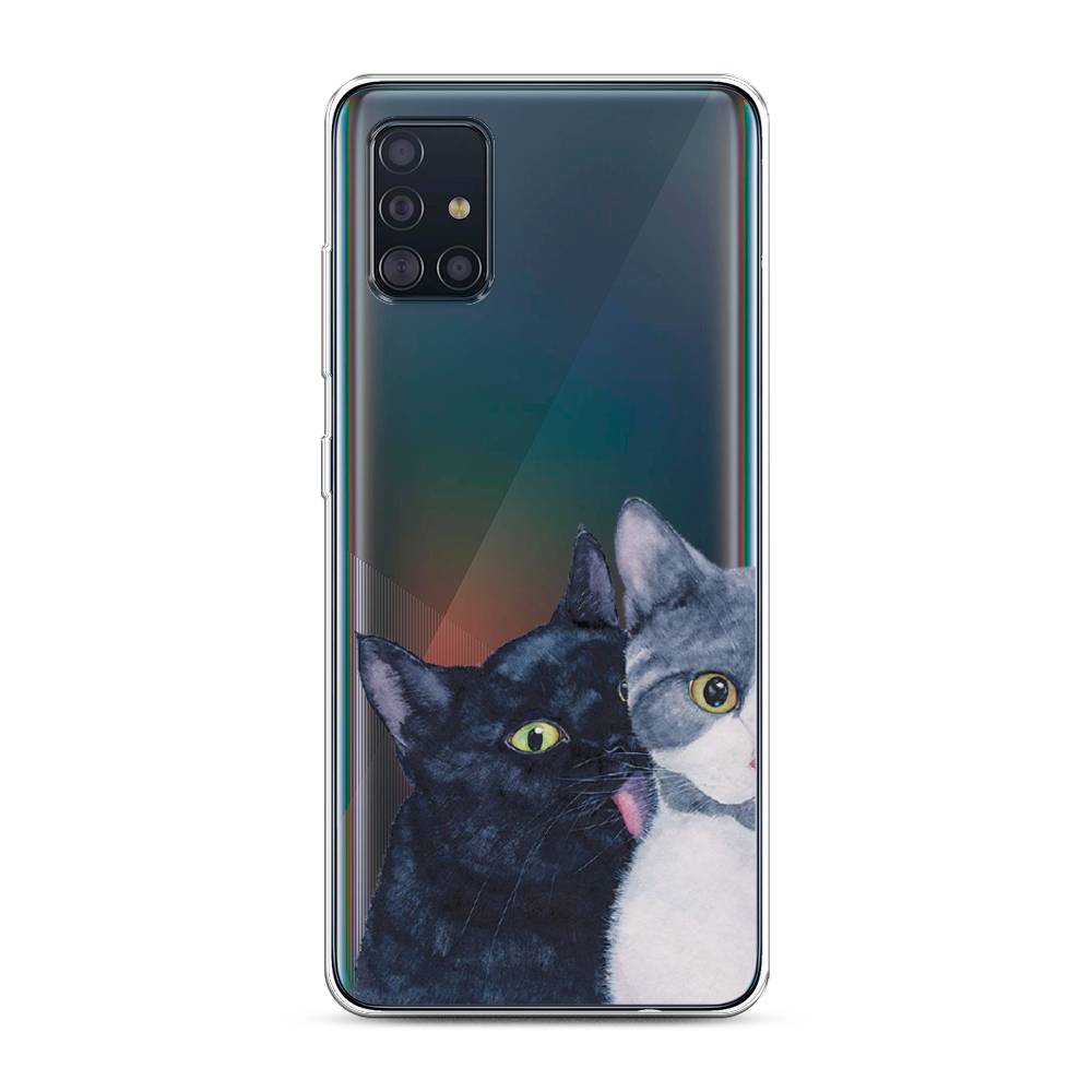 

Чехол Awog на Samsung Galaxy A51 "Кошачья любовь", Разноцветный, 28950-1