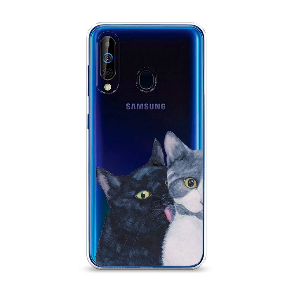 

Чехол Awog на Samsung Galaxy A60/M40 "Кошачья любовь", Разноцветный, 28250-1