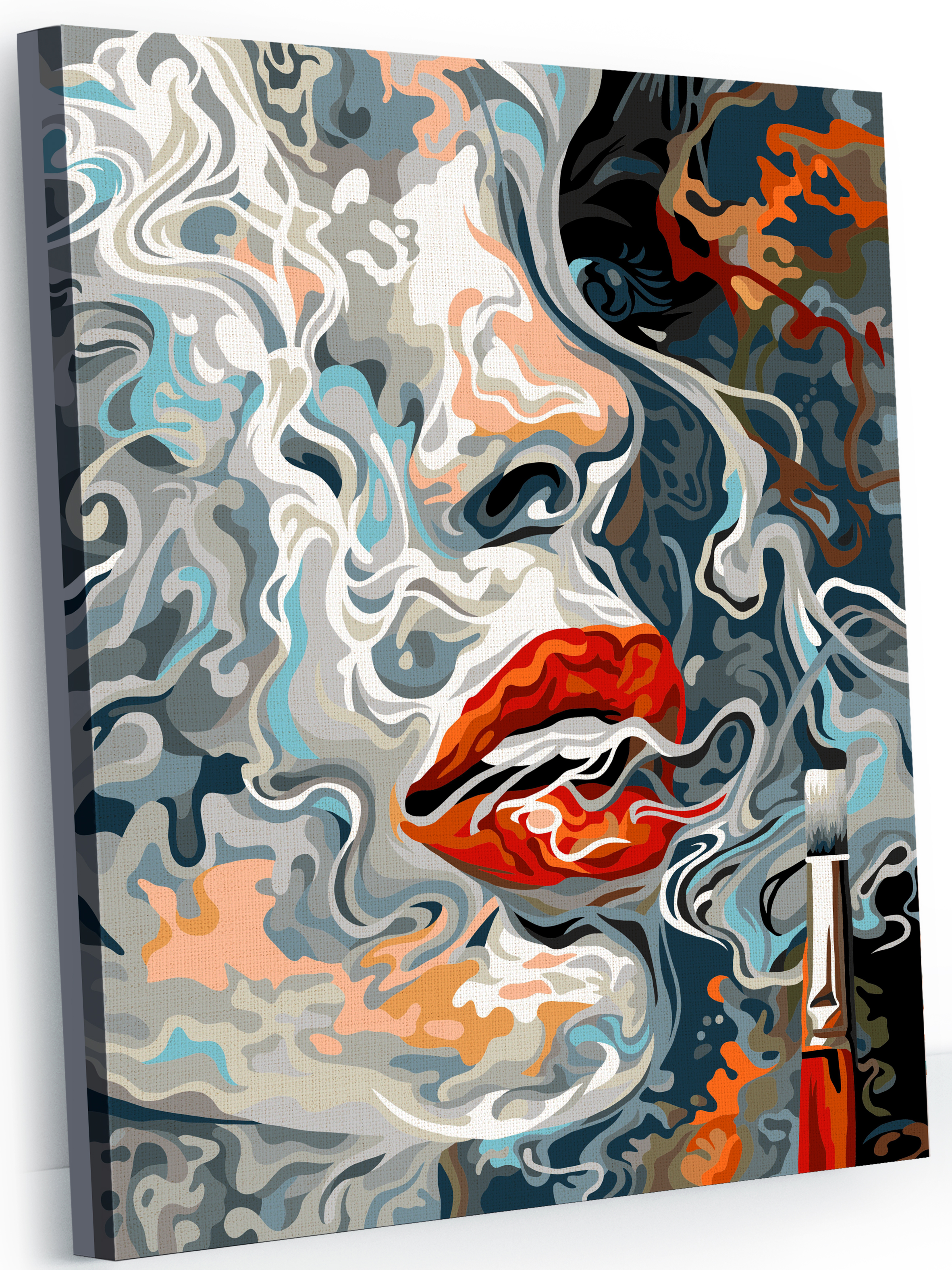 Картина по номерам на холсте Glama Вдохновение 4х50