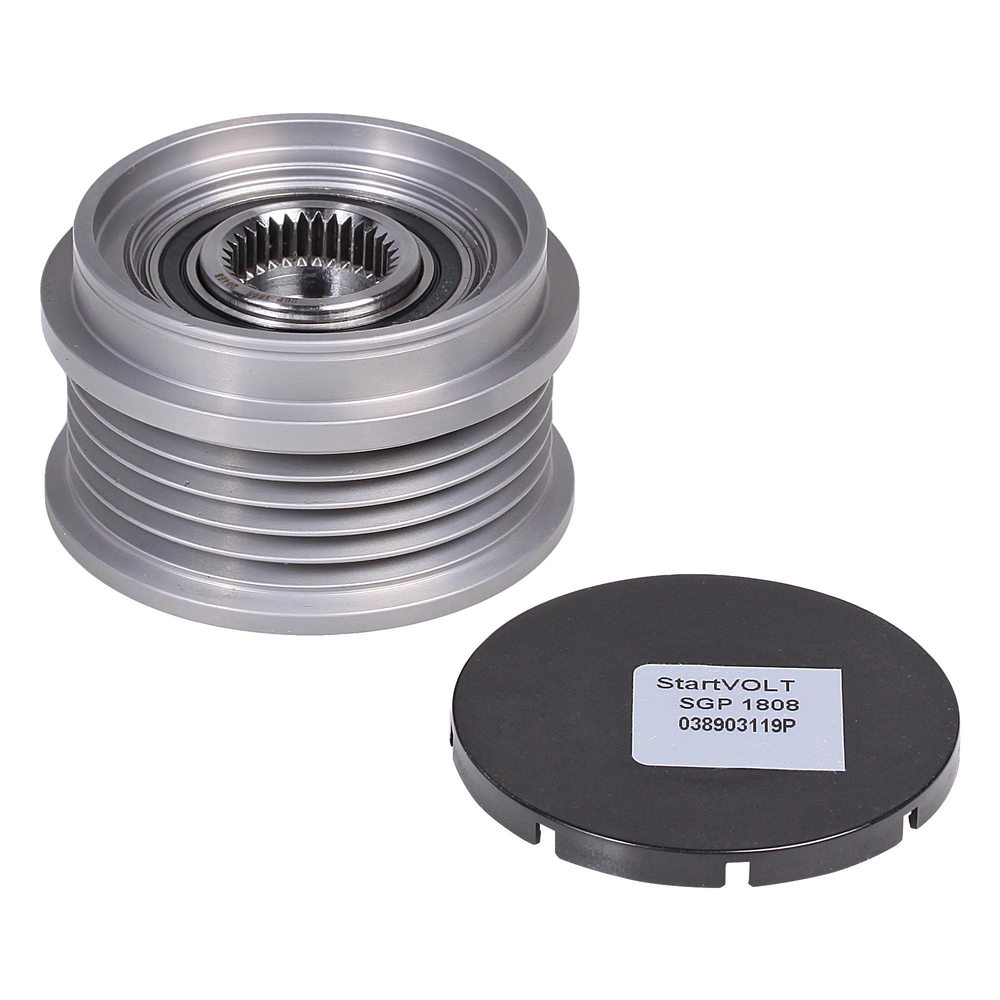 фото Шкив с обгонной муфтой генератора vag passat (00-)/ a6 (98-) 1.6i/1.8t startvolt sgp 1808