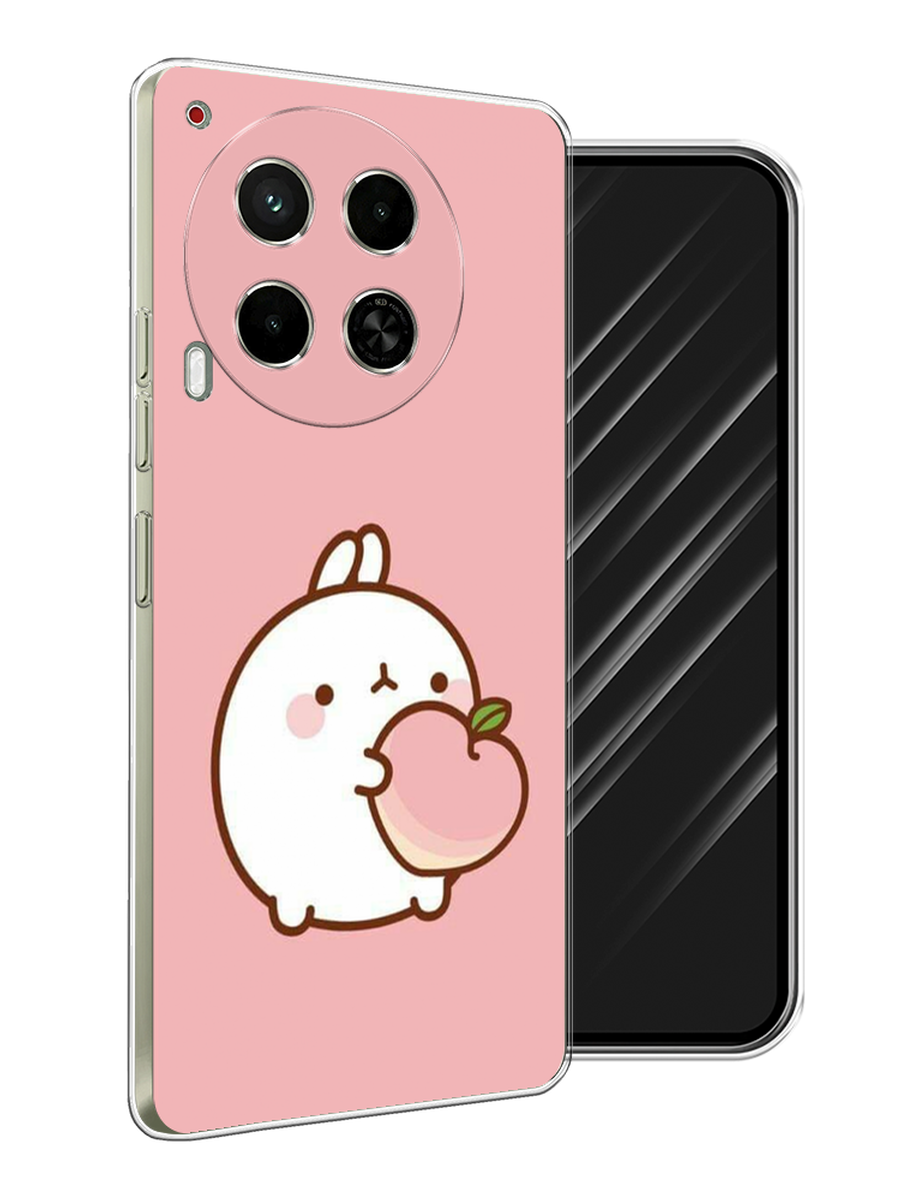 

Чехол Awog на Tecno Camon 30 5G "Кролик с персиком", Розовый;бежевый, 305550-1