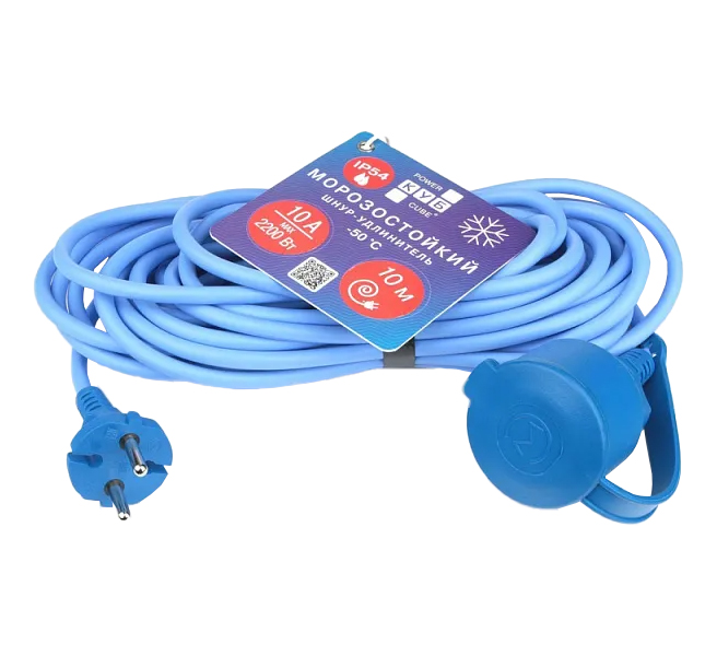 

Удл. мороз. в бухте PC, 10А, 10м, IP54 1р PC-1F-R-10(IP)
