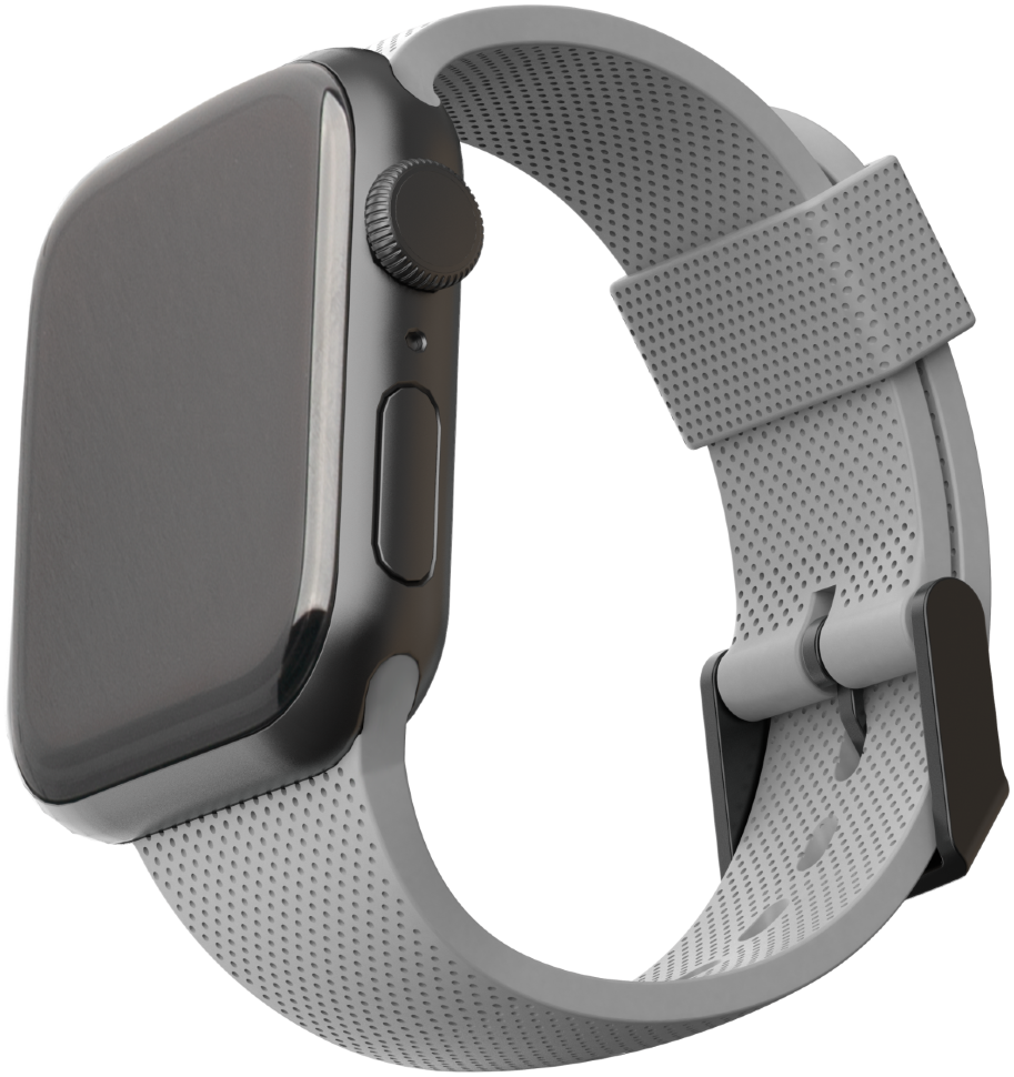 фото Ремешок u by uag dot textured silicone strap для apple watch 38/40 мм, цвет серый