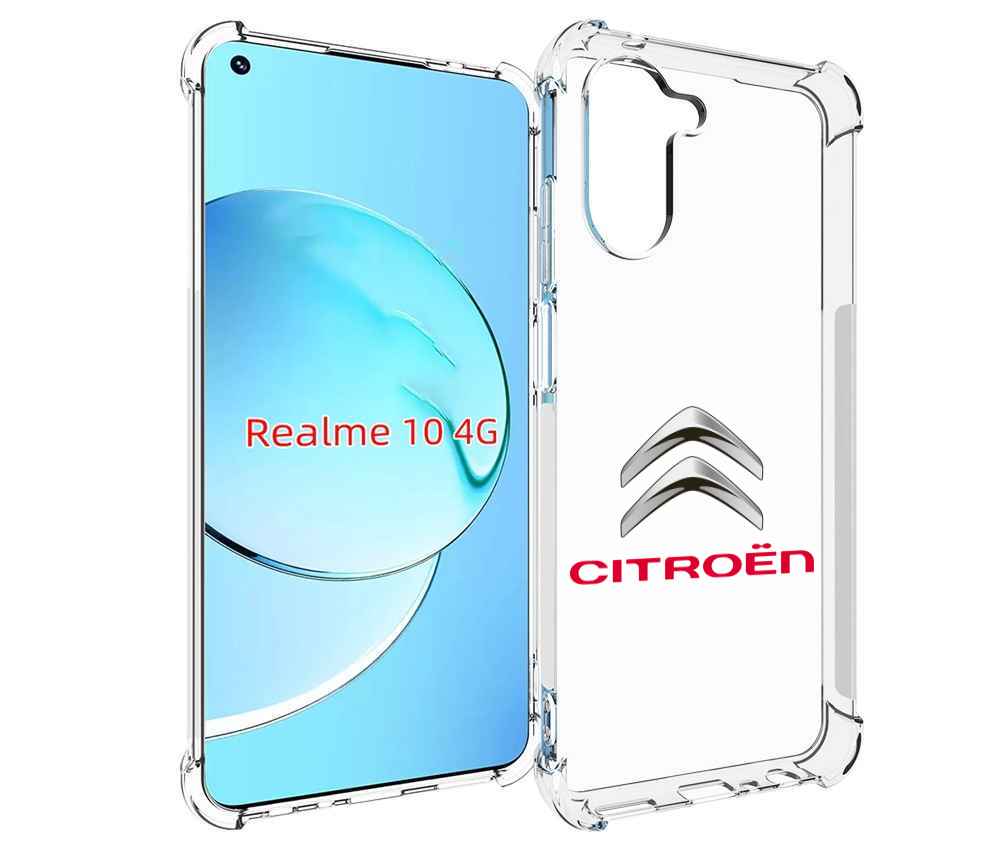 

Чехол MyPads citroen-3 мужской для Realme 10, Прозрачный, Tocco