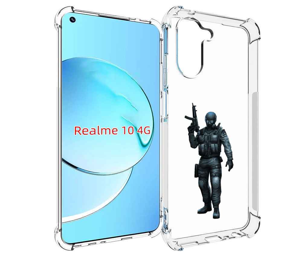 

Чехол MyPads crossfire для Realme 10, Прозрачный, Tocco