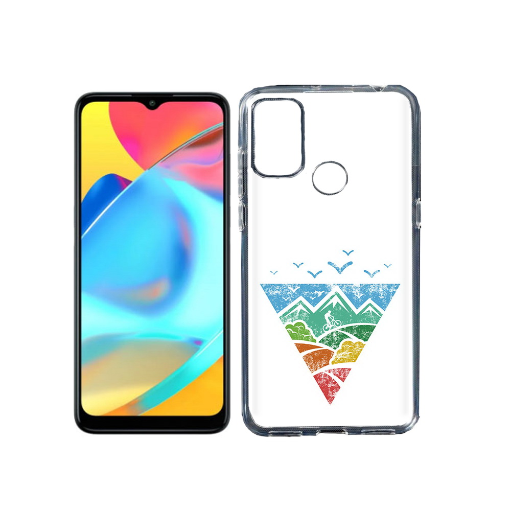 

Чехол MyPads Tocco для Alcatel 3L 6056H (2021) Лес земля море чайки (PT160724.669.105), Прозрачный, Tocco