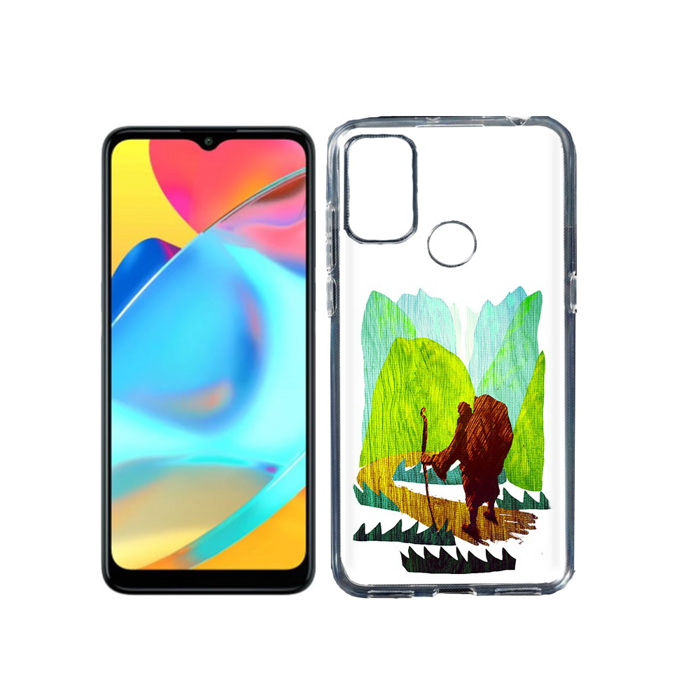 

Чехол MyPads Tocco для Alcatel 3L 6056H (2021) Лесная тропа (PT160724.669.106), Прозрачный, Tocco