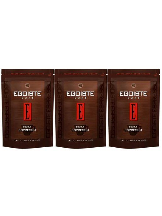 

Кофе Egoiste Double Espresso растворимый, 70г х 3 шт., Double Espresso