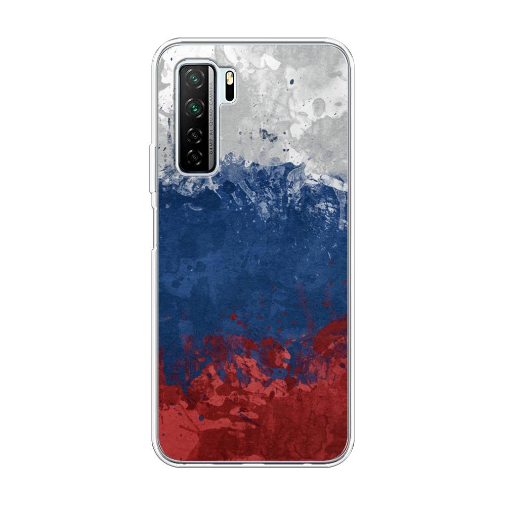 фото Чехол awog "флаг россии неровный" для honor 30s (global)