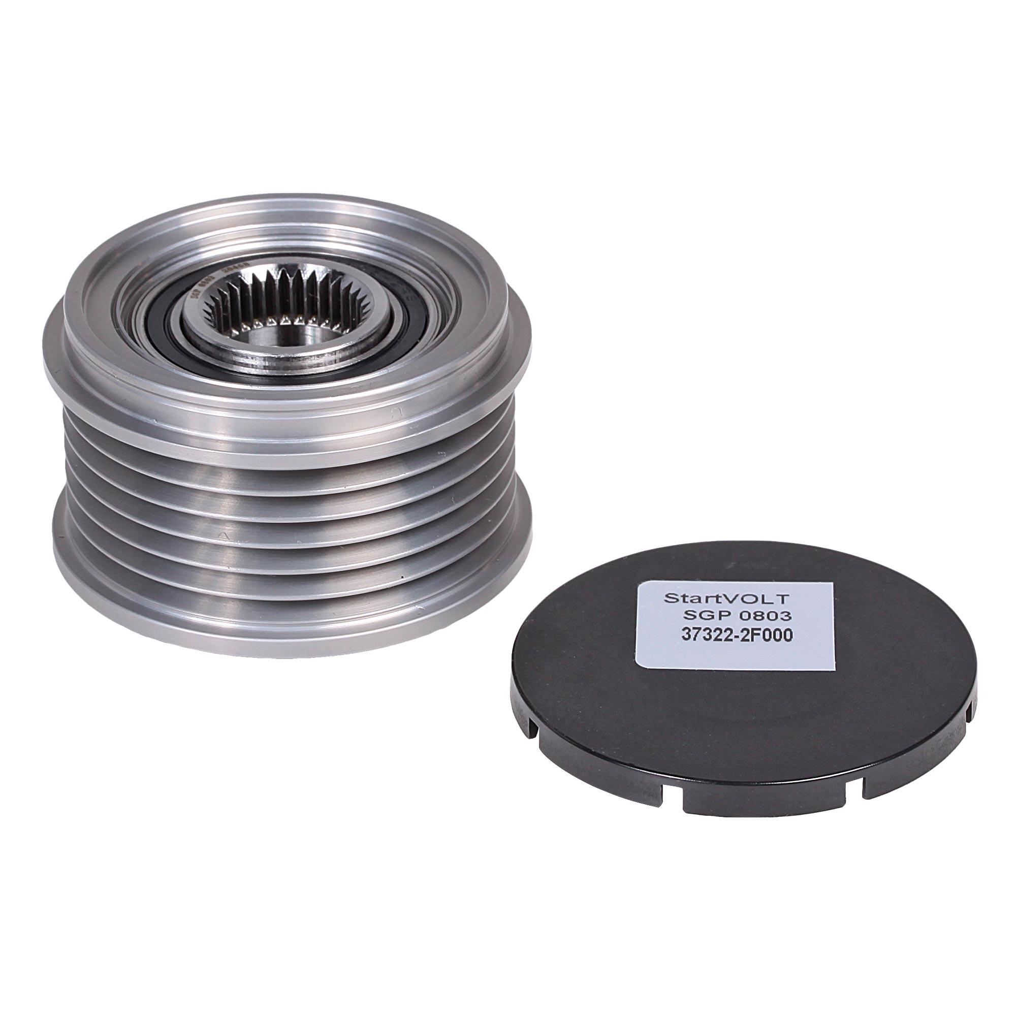 фото Шкив с обгонной муфтой генератора hyundai santa fe ii/kia sportage 2.0d startvolt sgp 0803
