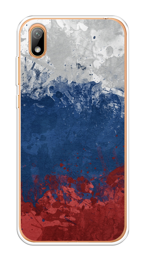 

Чехол Awog на Honor 8S "Флаг России неровный", Белый;синий;красный, 69150-5