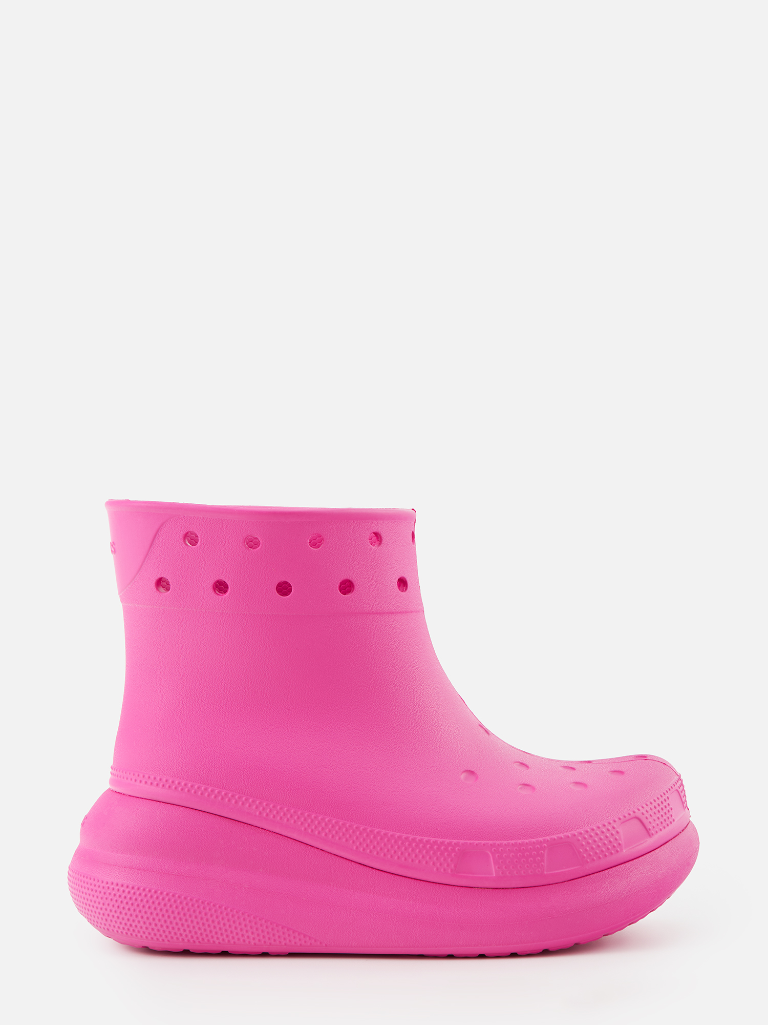 Резиновые полусапоги унисекс Crocs Classic Crush Boot 207946 розовые 6 US розовый