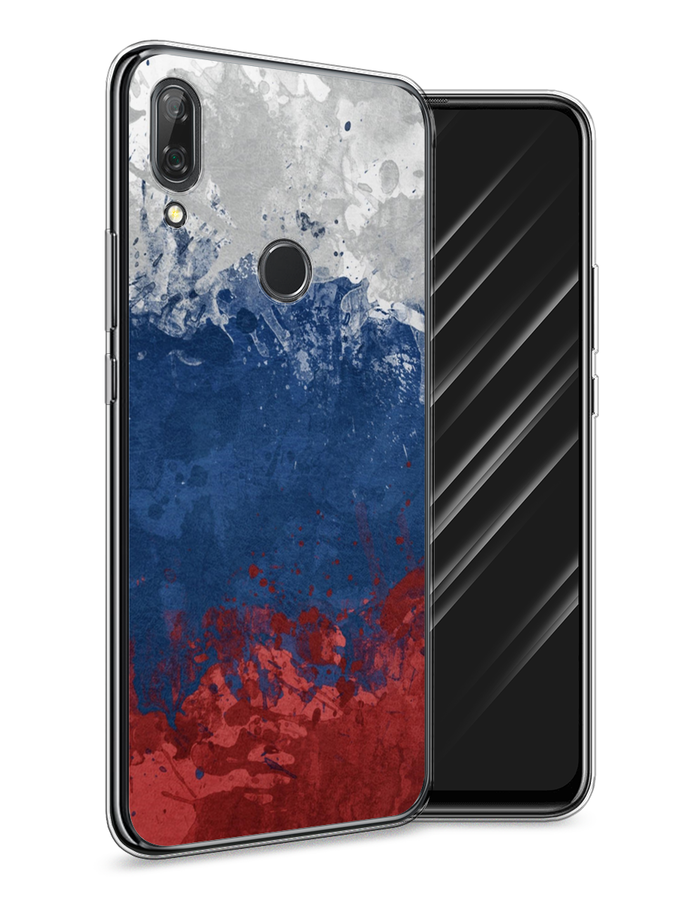 

Чехол Awog на Huawei P Smart Z "Флаг России неровный", Белый;синий;красный, 69450-5
