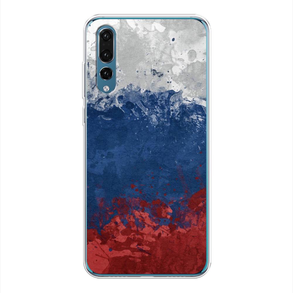 фото Чехол awog "флаг россии неровный" для huawei p20 pro