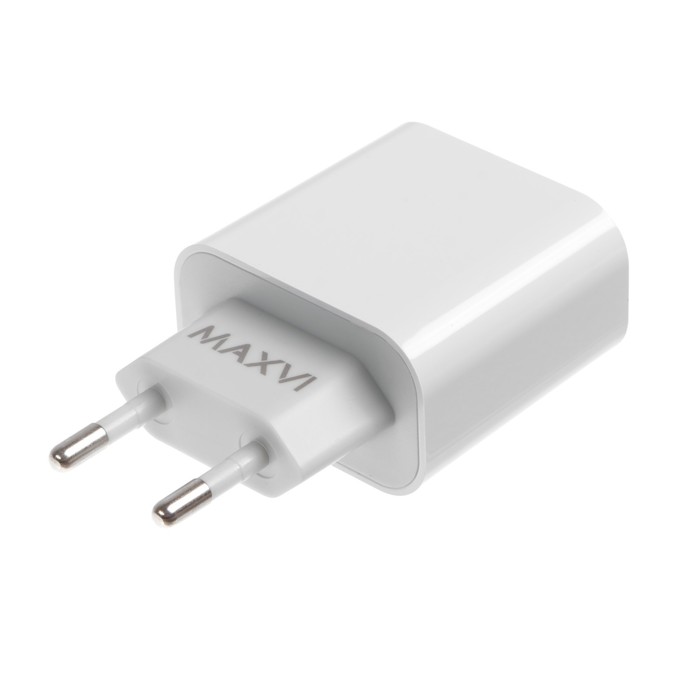 Сетевое зарядное устройство Maxvi CHL-602PD USB/USB-C, 6 А, 30 Вт, быстрая зарядка, белый
