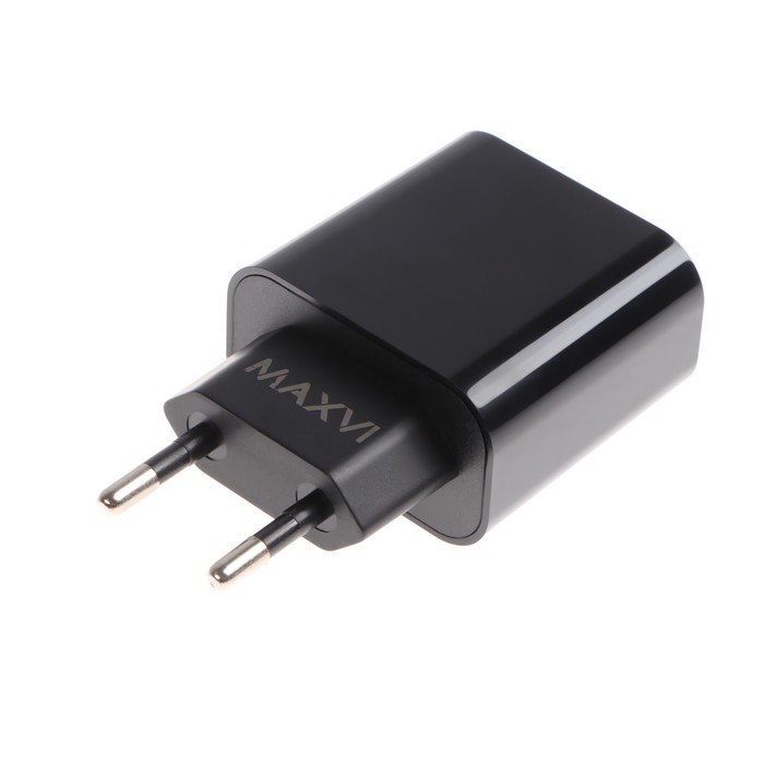 Сетевое зарядное устройство Maxvi CHL-602PD USB/USB-C, 6 А, 30 Вт, быстрая зарядка, черный