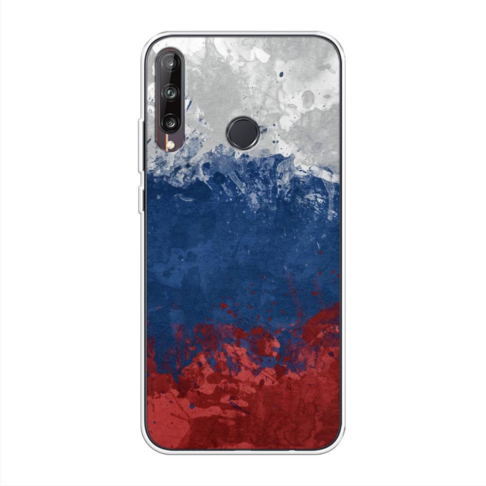 фото Чехол awog "флаг россии неровный" для huawei p40 lite e