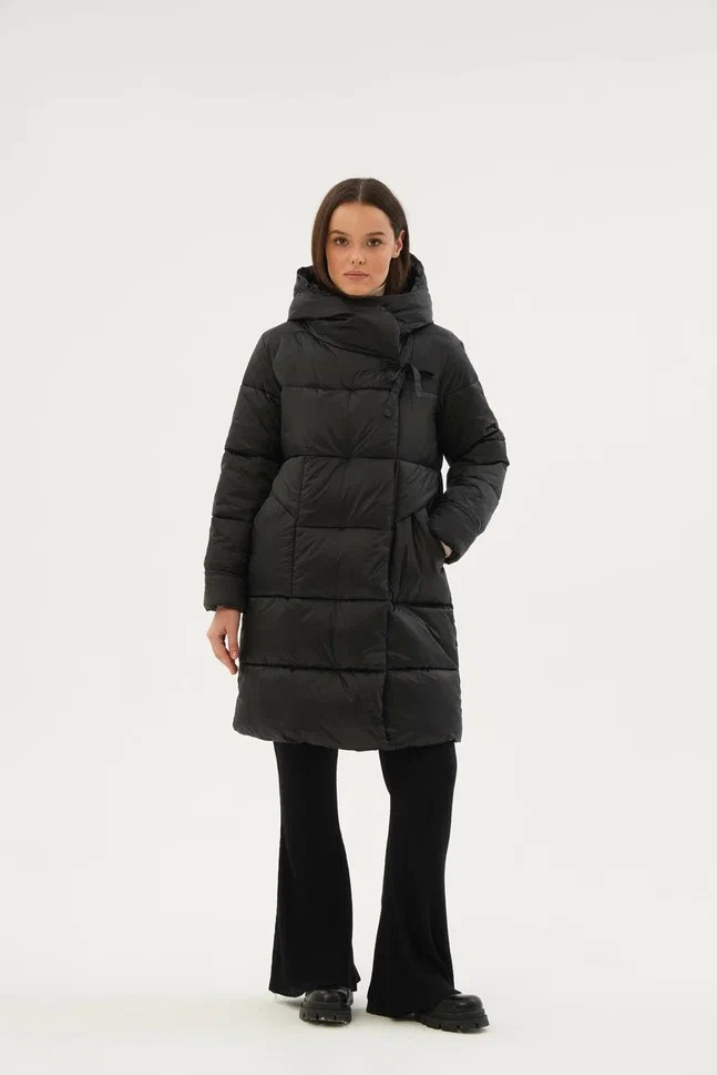 

Пальто женское Maritta 28-3026-50 черное 42 EU, Черный, 28-3026-50