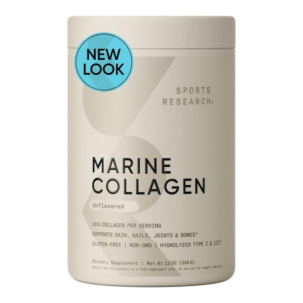 Marine Collagen Peptides, Морской коллаген, Sports Research, 340 г
