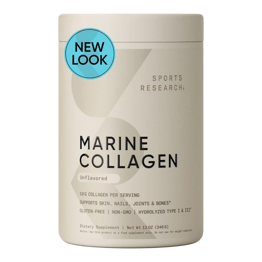 

Marine Collagen Peptides, Морской коллаген, Sports Research, 340 г