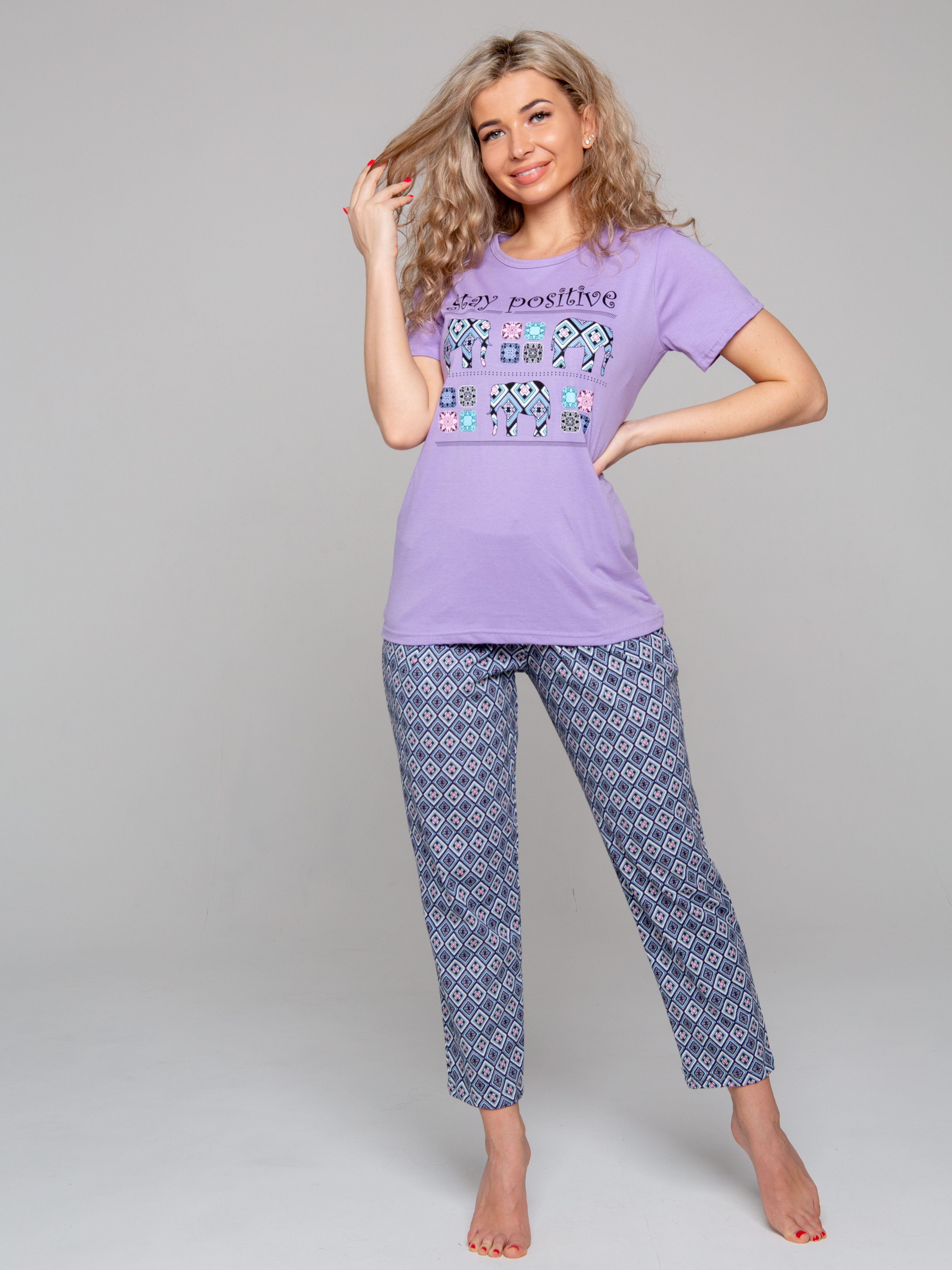 

Комплект домашний женский Love by Lana КЖ-035 разноцветный 50 RU, КЖ-035