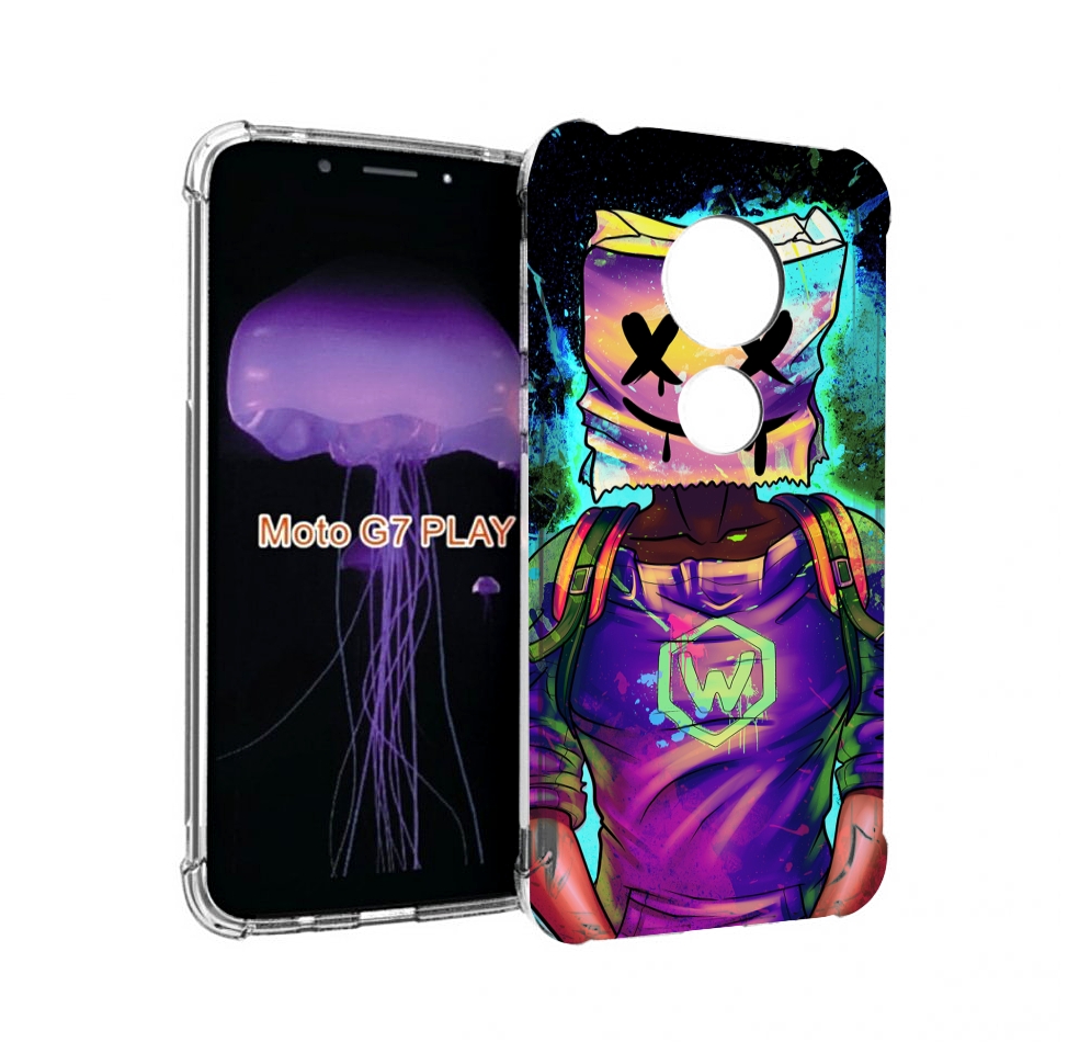

Чехол MyPads маршмеллоу-глитч для Motorola Moto G7 Play, Прозрачный, Tocco