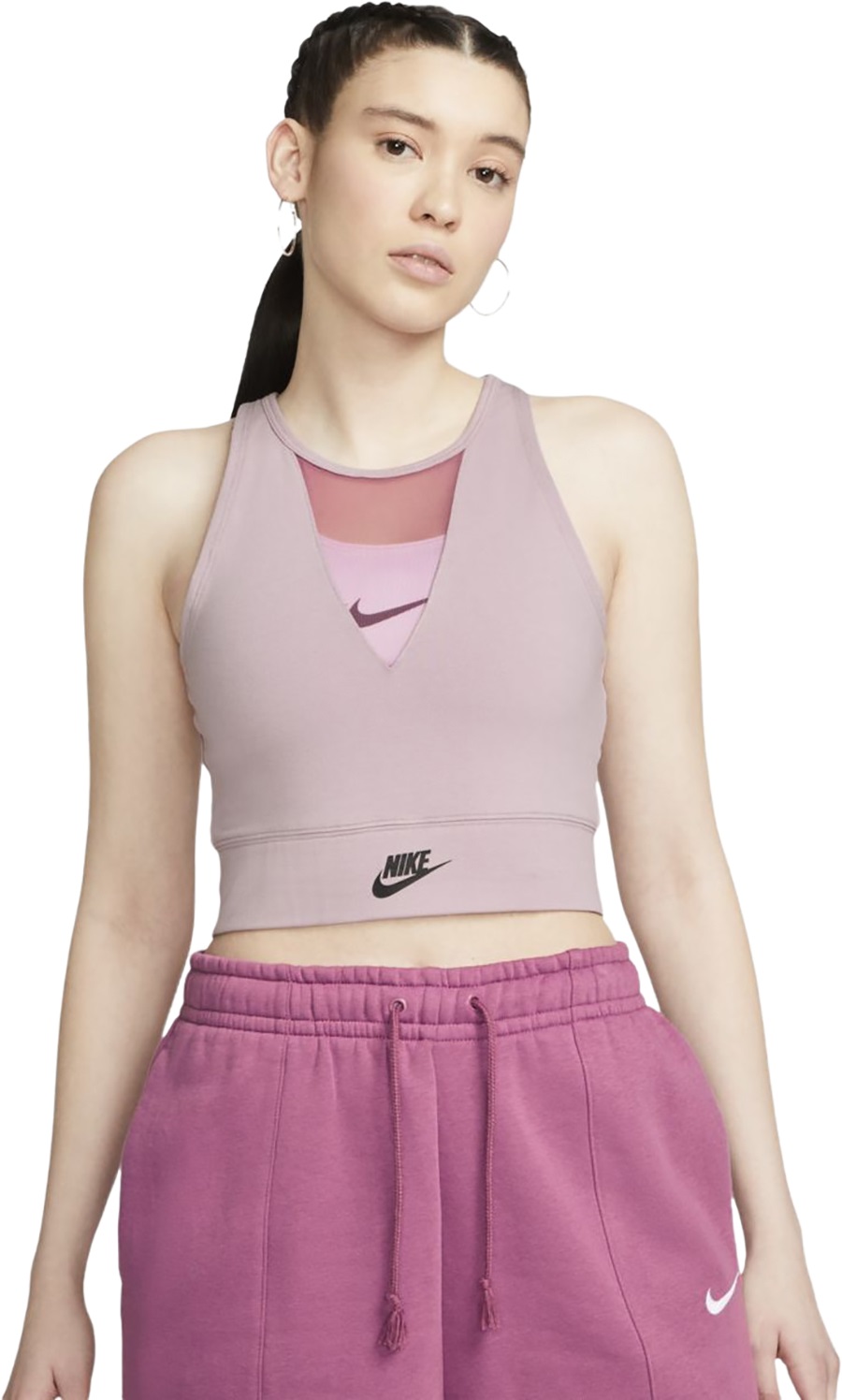 Топ женский Nike DV0333-501 розовый S