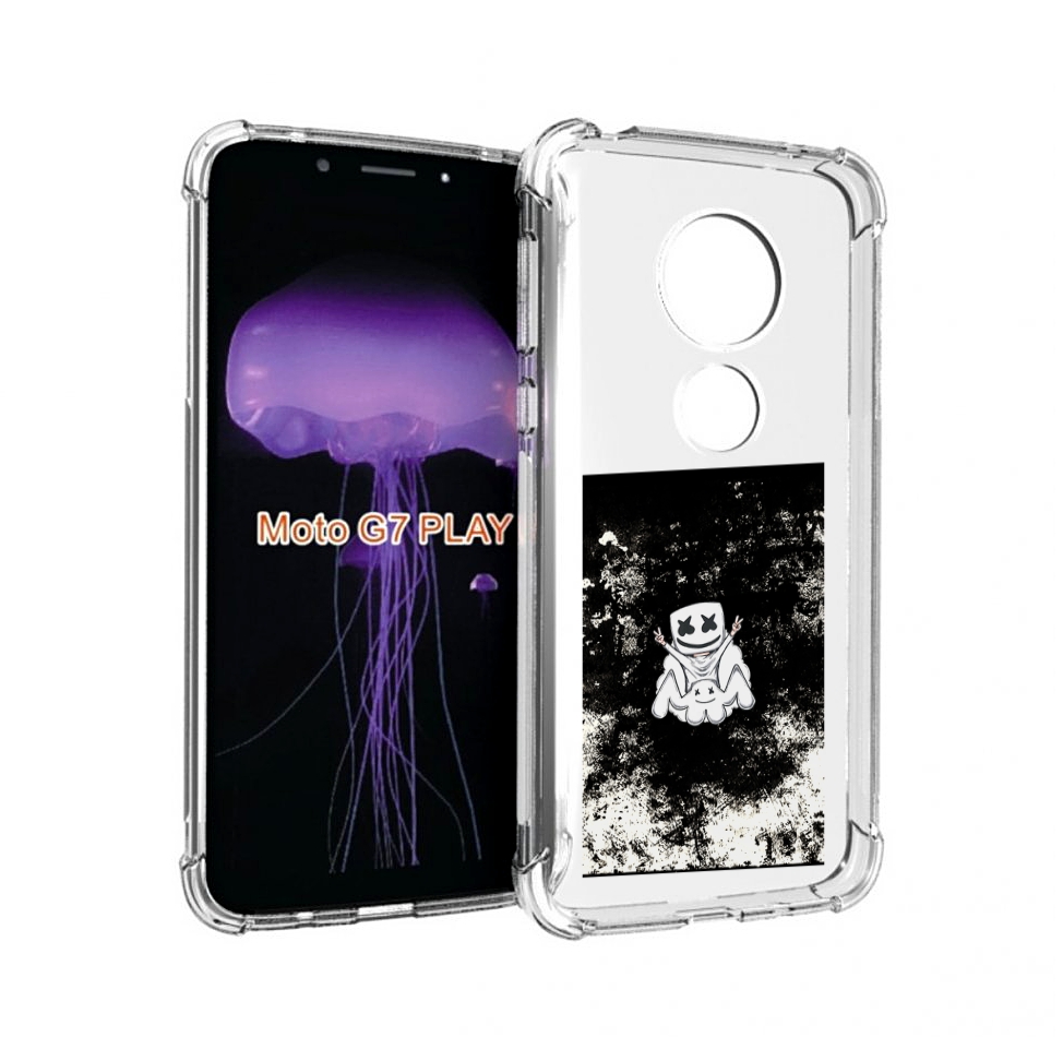 

Чехол MyPads маршмеллоу-френдс для Motorola Moto G7 Play, Прозрачный, Tocco
