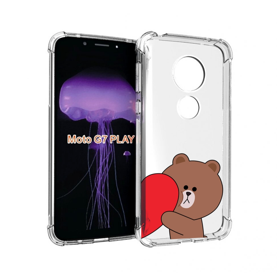 

Чехол MyPads медвежонок детский для Motorola Moto G7 Play, Прозрачный, Tocco