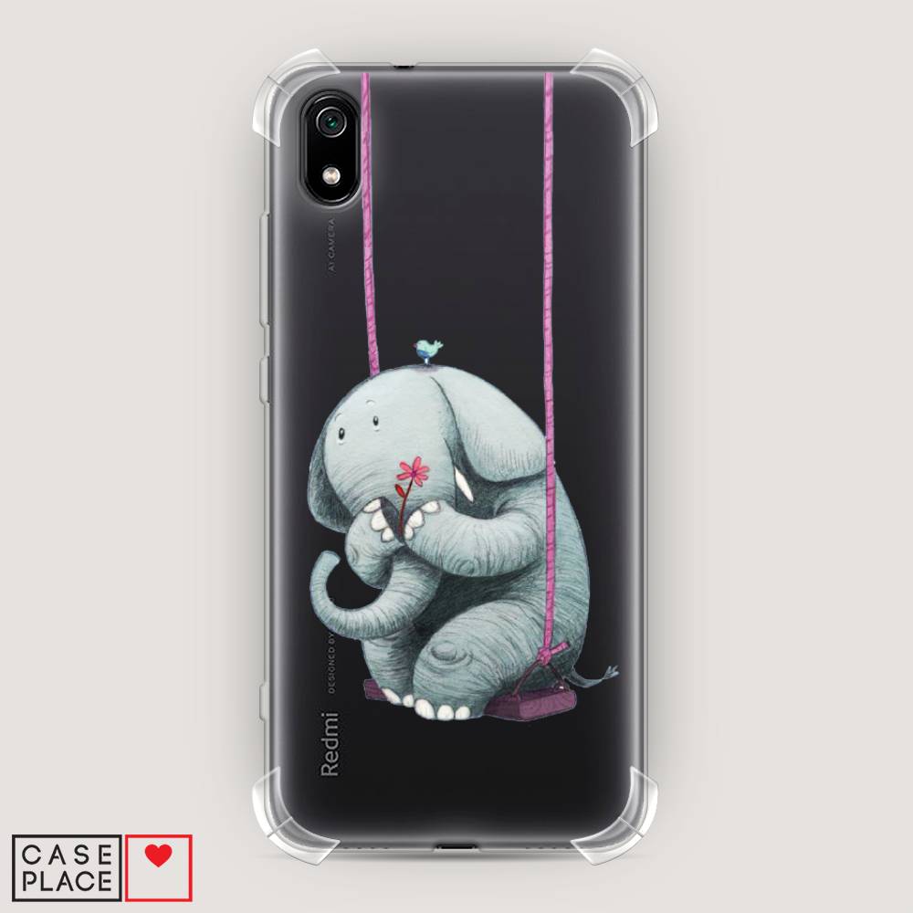 

Чехол Awog на Xiaomi Redmi 7A "Грустный слоник", Разноцветный, 35451-1