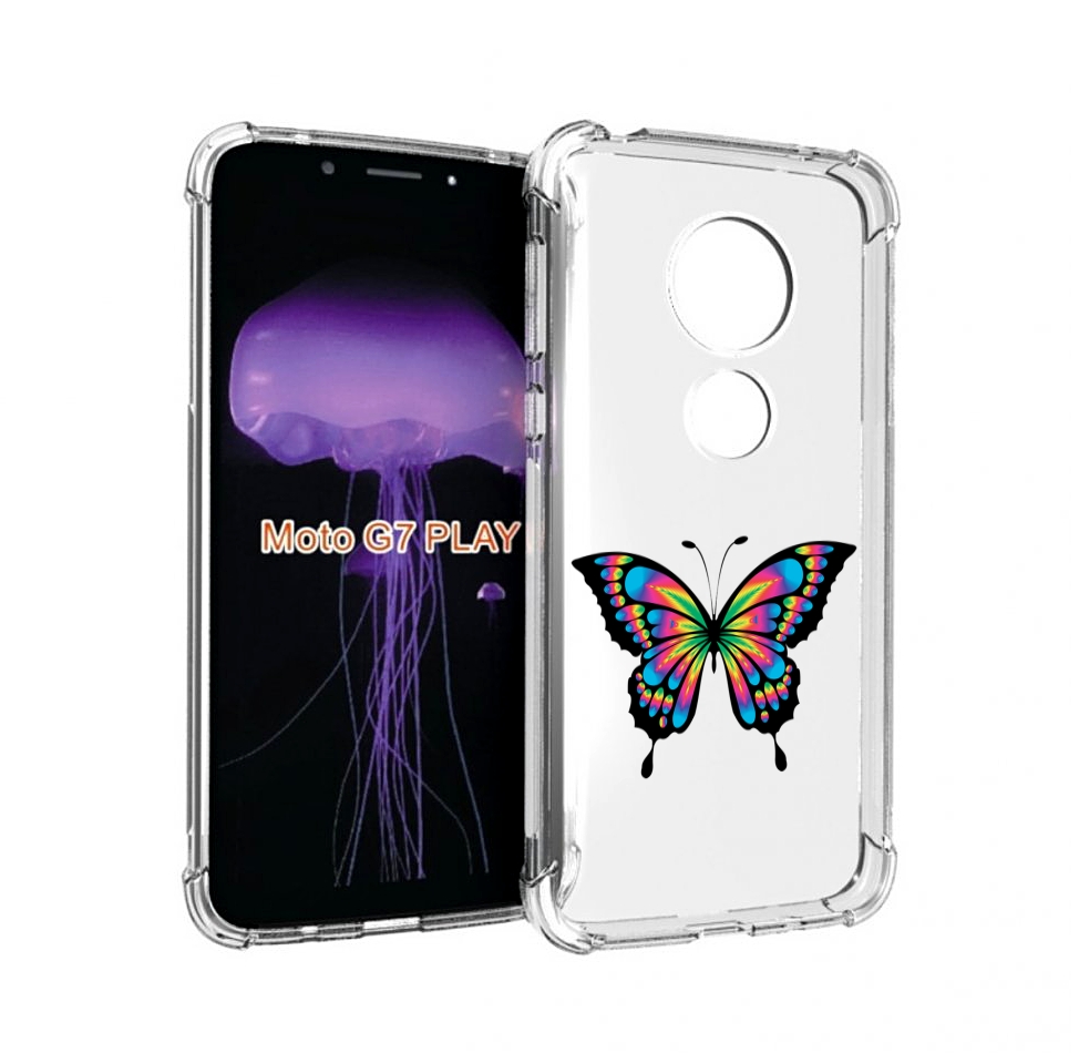 

Чехол MyPads мини-бабочка для Motorola Moto G7 Play, Прозрачный, Tocco