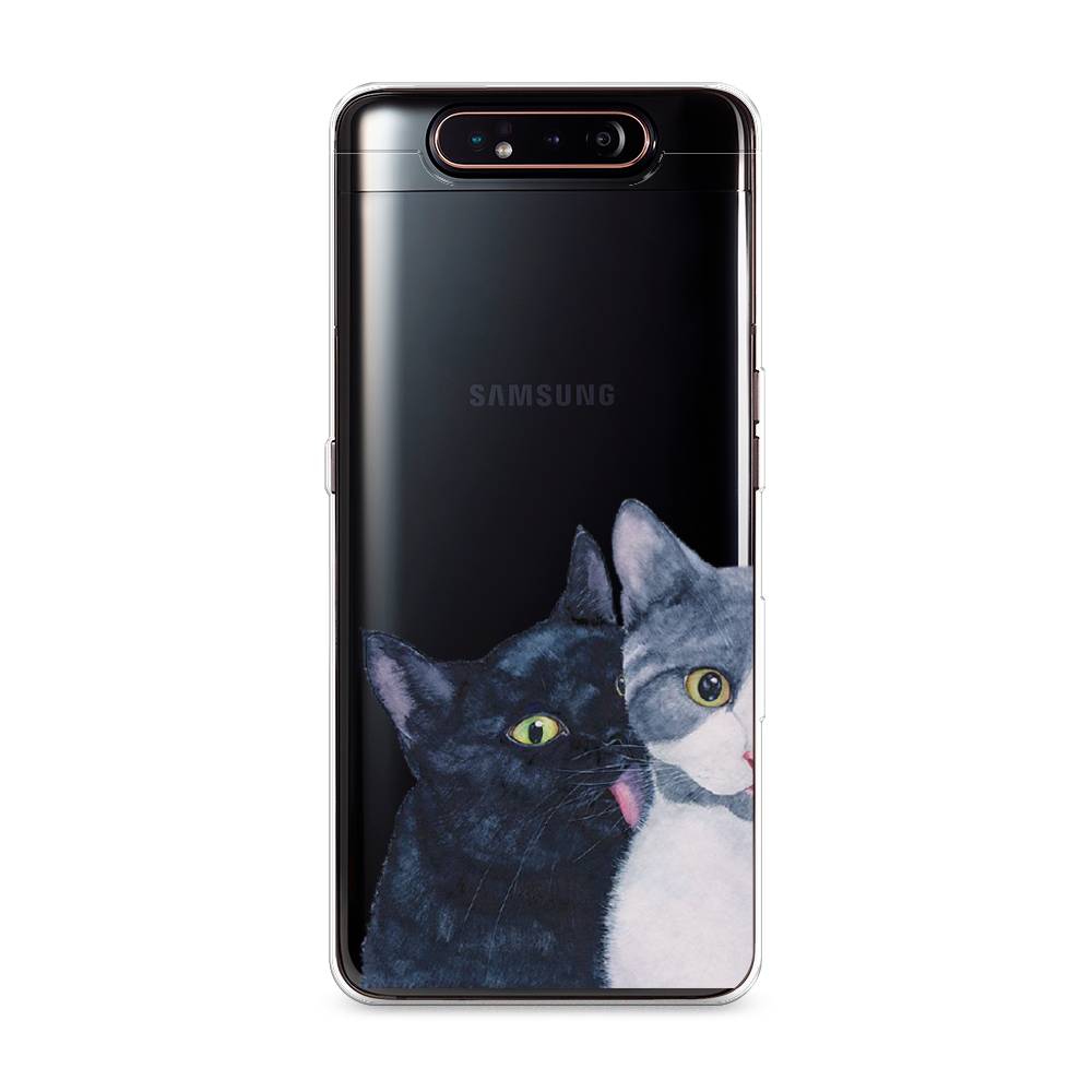 

Чехол Awog на Samsung Galaxy A80 "Кошачья любовь", Разноцветный, 28350-1