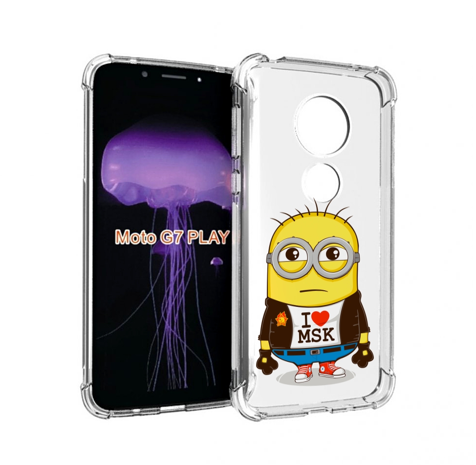 

Чехол MyPads миньон-я-люблю-Мск для Motorola Moto G7 Play, Прозрачный, Tocco